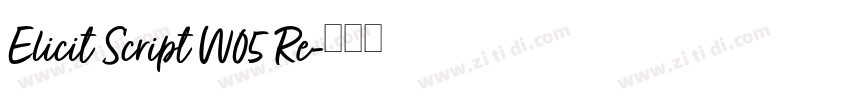 Elicit Script W05 Re字体转换